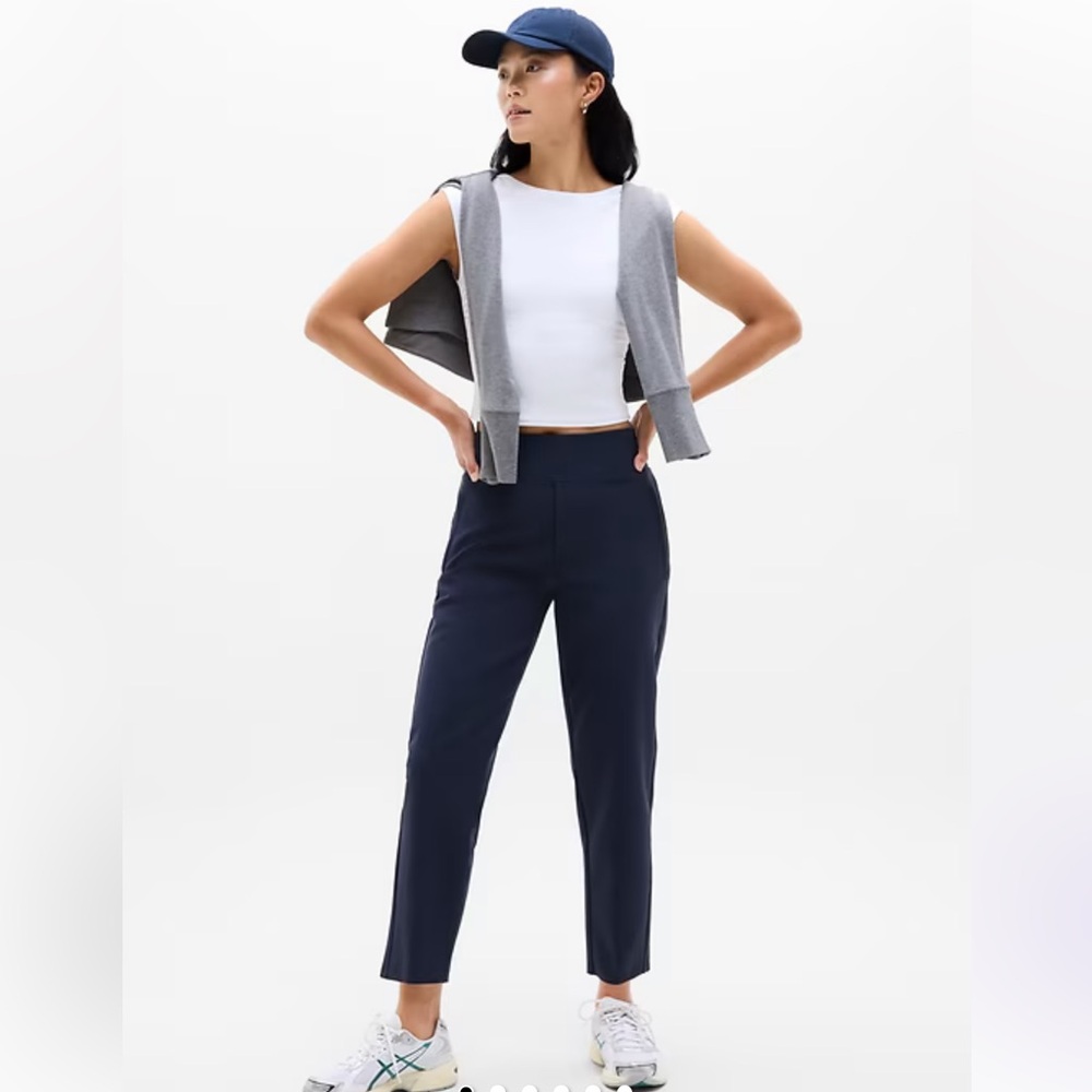 Athleta Endless High Rise Pant | Navy | Size 20 | Travel Work Stretch Tapered